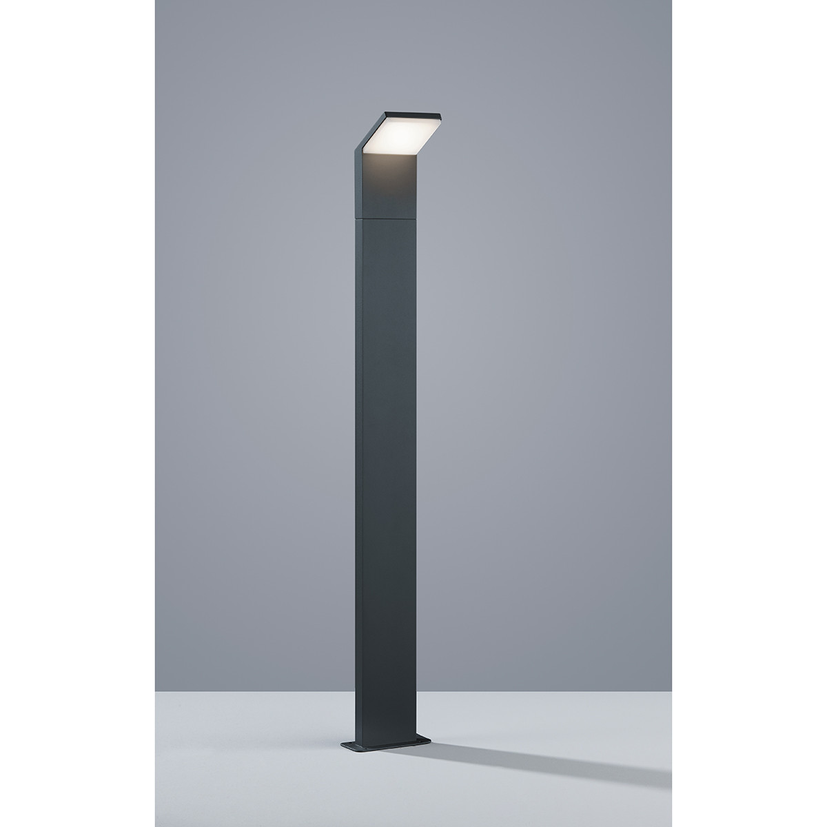 Éclairage de Jardin LED - Debout - Lumière Extérieure - Trion Pearly XL - 8W - Blanc Chaud 3000K - Étanche IP54 - Mat Anthracite - Aluminium