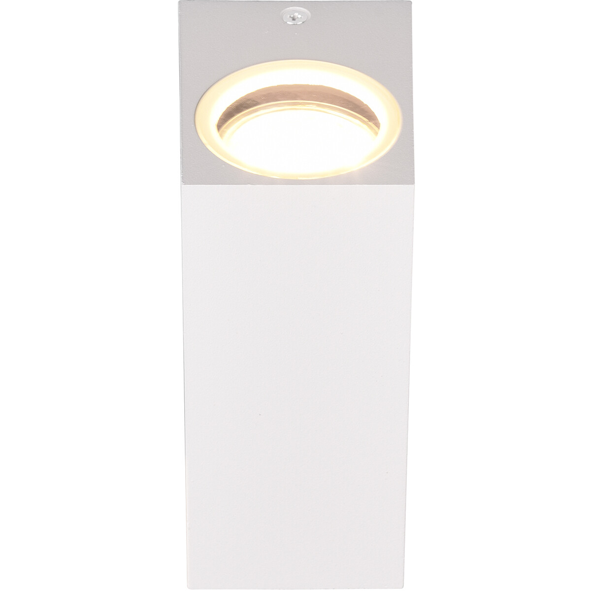 Éclairage de Jardin LED - Lampe murale extérieure - Trion Royina Up and Down - Douille GU10 - Étanche aux Éclaboussures IP44 - Rectangle - Mat Blanc - Aluminium