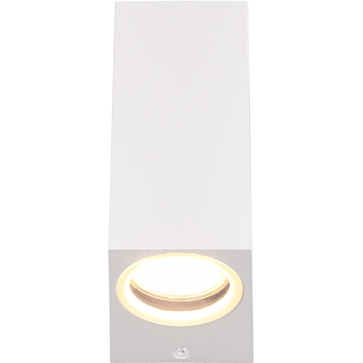 Éclairage de Jardin LED - Lampe murale extérieure - Trion Royina Up and Down - Douille GU10 - Étanche aux Éclaboussures IP44 - Rectangle - Mat Blanc - Aluminium