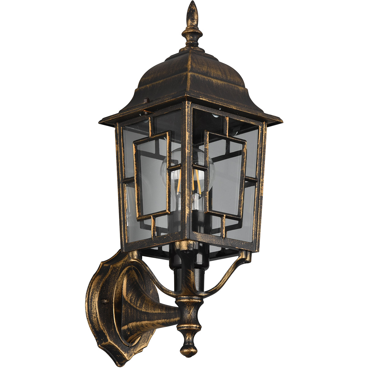 Éclairage de Jardin - Lampe Extérieure - Trion Torno - Douille E27 - Étanche IP44 - Bronze - Aluminium