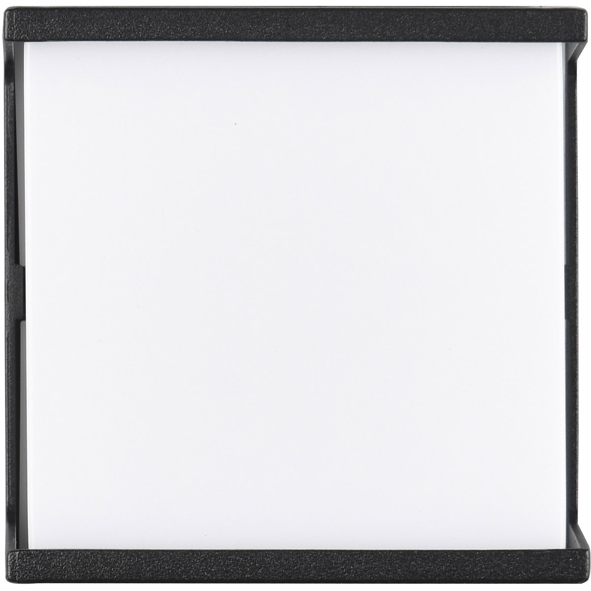 Éclairage de Jardin - Applique Extérieure - Trion Lera - 8W - Blanc Chaud 3000K - Carré - Noir Mat - Aluminium