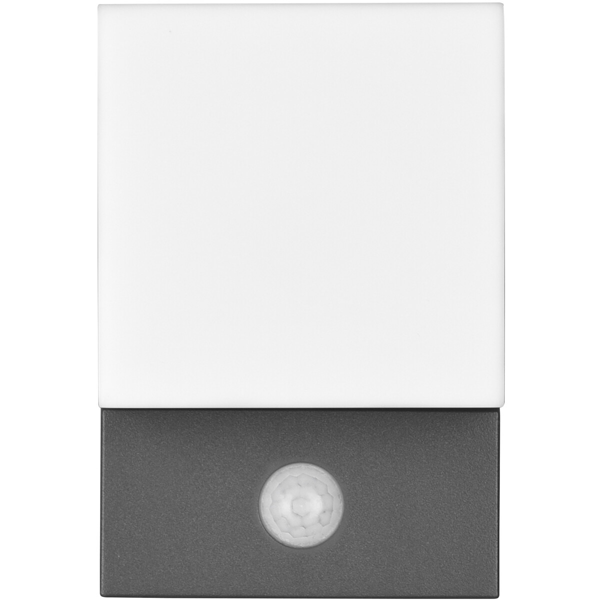 Éclairage de Jardin LED avec Détecteur de Mouvement - Lampe murale extérieure - Trion Avirma - 7W - Blanc Chaud 3000K - 1-lumière - Rectangle - Mat Anthracite - Aluminium