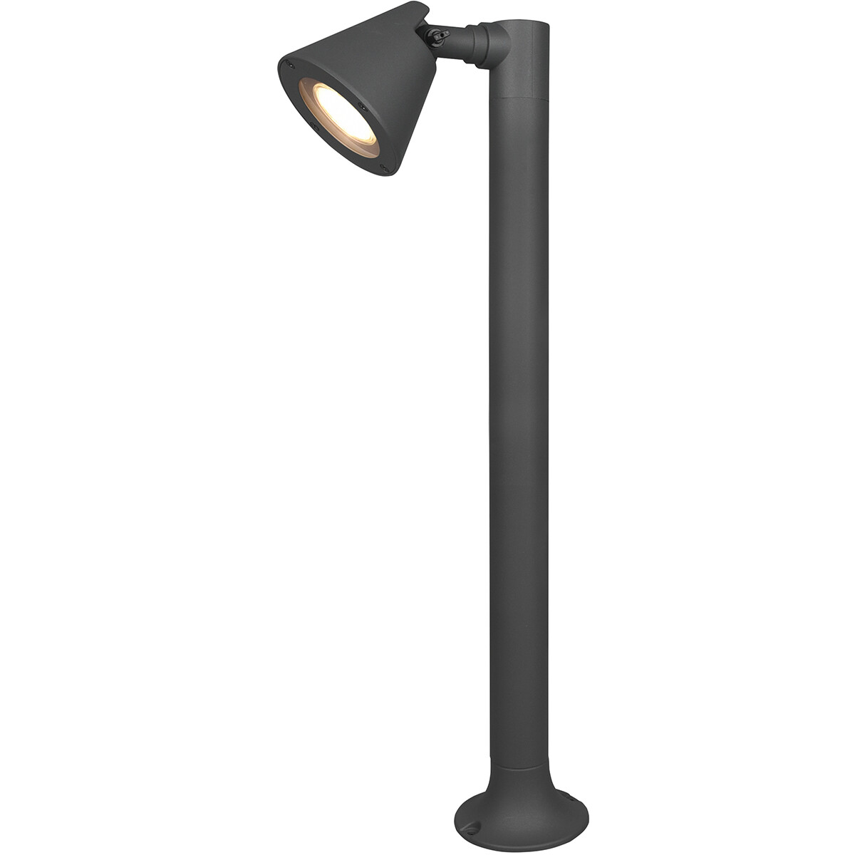 Éclairage de Jardin LED - Lampe d'Extérieur sur Pied - Trion Kavani - Douille GU10 - Rond - Mat Anthracite - Aluminium