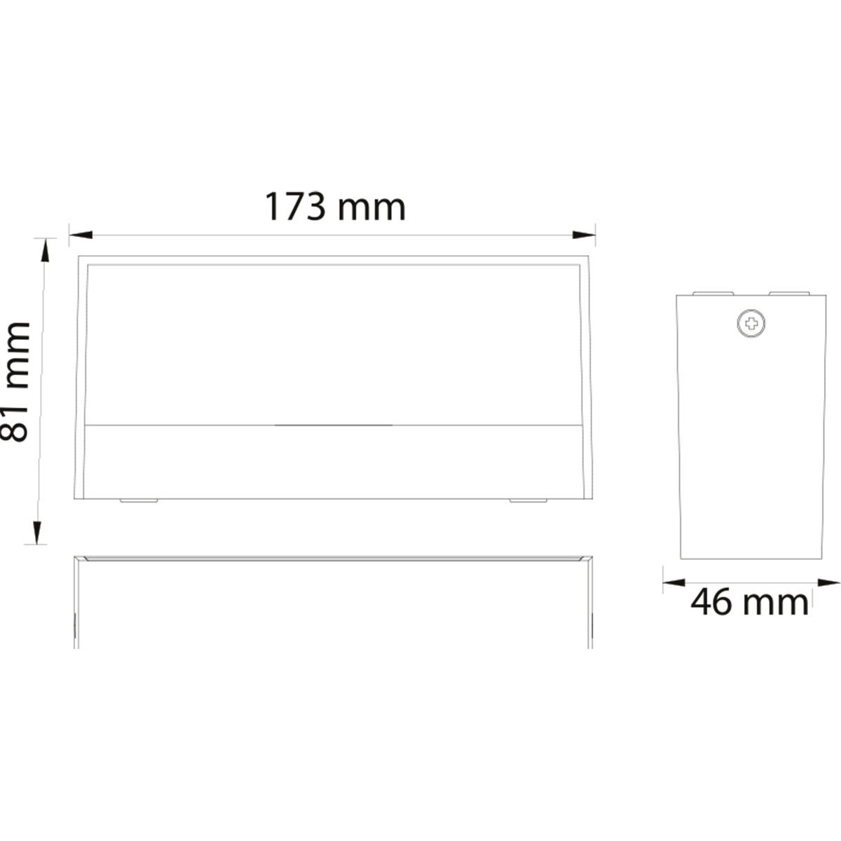 Éclairage de Jardin LED - Lampe de Jardin - Andina - Mur - 9W - Blanc Neutre 4200K - Mat Blanc - Plastique