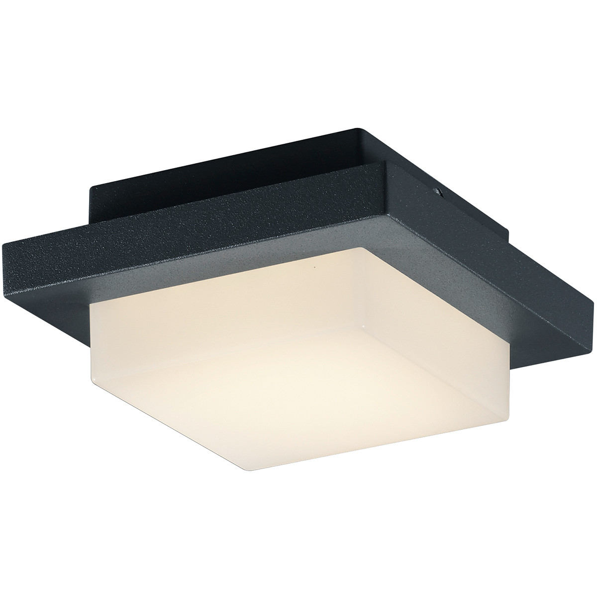 Éclairage de Jardin LED - Plafonnier de Jardin - Trion Hando - 3W - Mat Anthracite - Aluminium