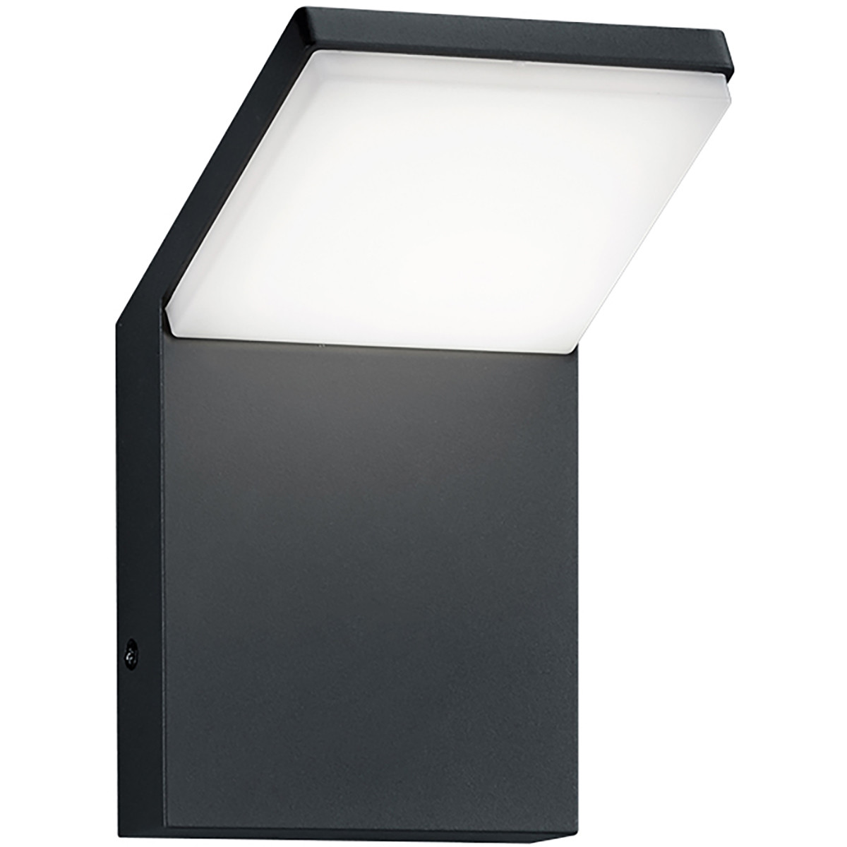 Éclairage de Jardin LED - Lampe murale extérieure - Trion Pearly - 8W - Blanc Chaud 3000K - Étanche IP54 - Mat Anthracite - Aluminium