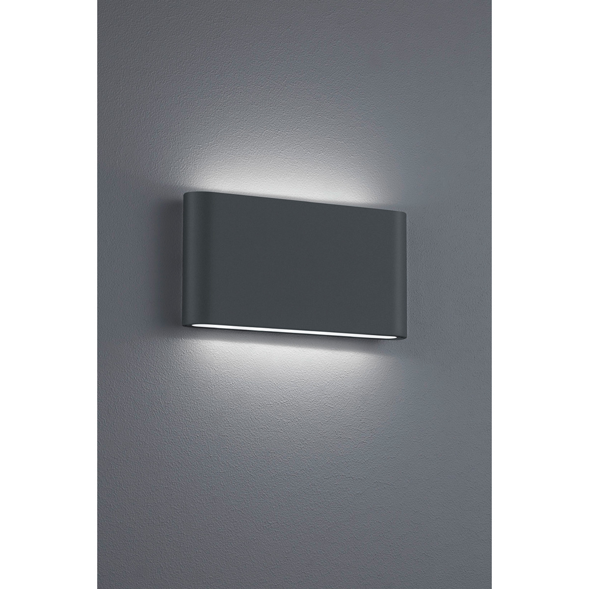 Éclairage de Jardin LED - Lampe de Jardin - Trion Thino - Mur - 8W - Mat Anthracite - Aluminium