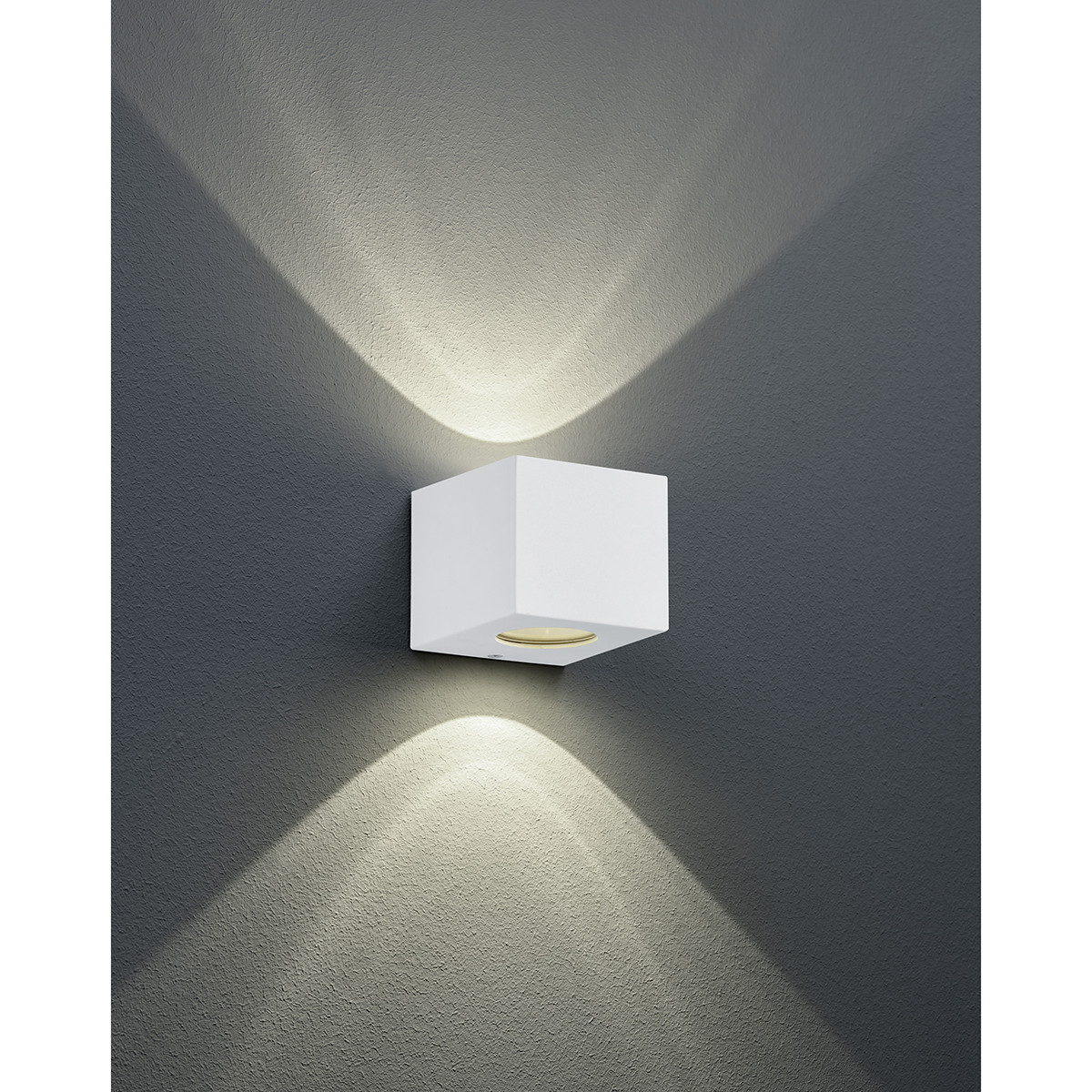 Éclairage de Jardin LED - Lampe de Jardin - Trion Corby - Mur - 4W - Mat Blanc - Plastique