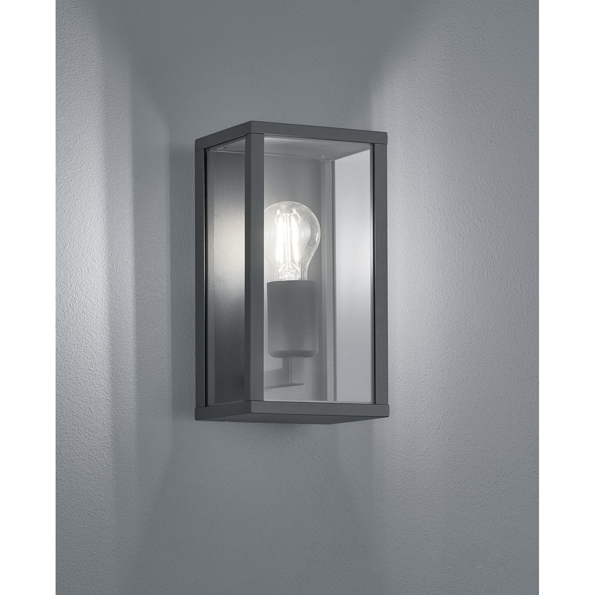 Éclairage de Jardin LED - Lampe de Jardin - Trion Garinola - Mur - Douille E27 - Mat Anthracite - Aluminium