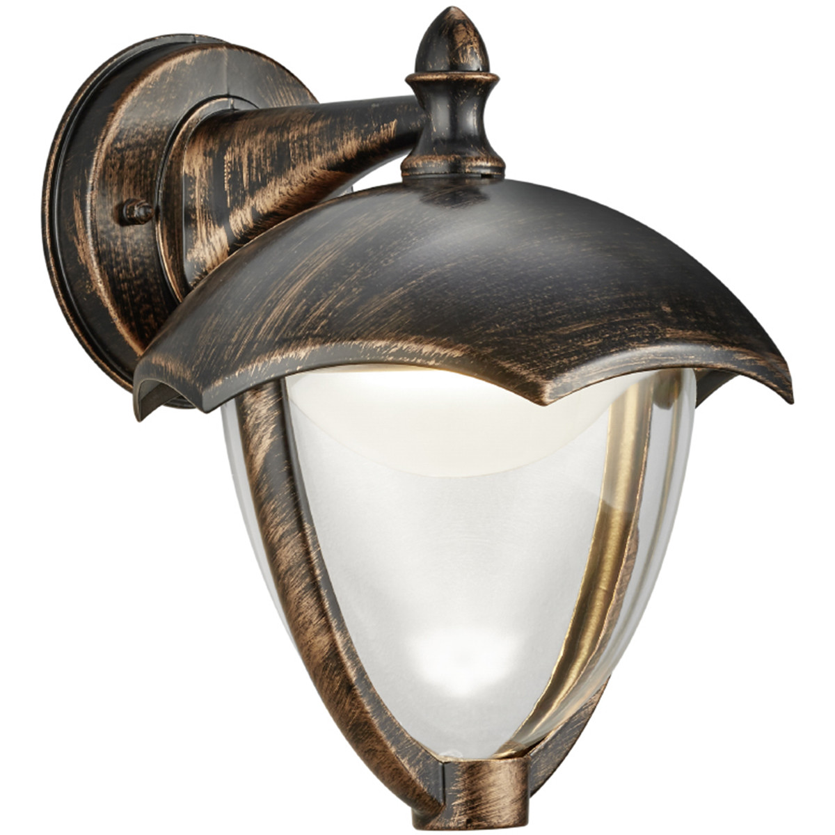 Éclairage de Jardin LED - Lampe de Jardin - Trion Grichto - Mur vers le bas - 6W - Rouille Antique - Aluminium