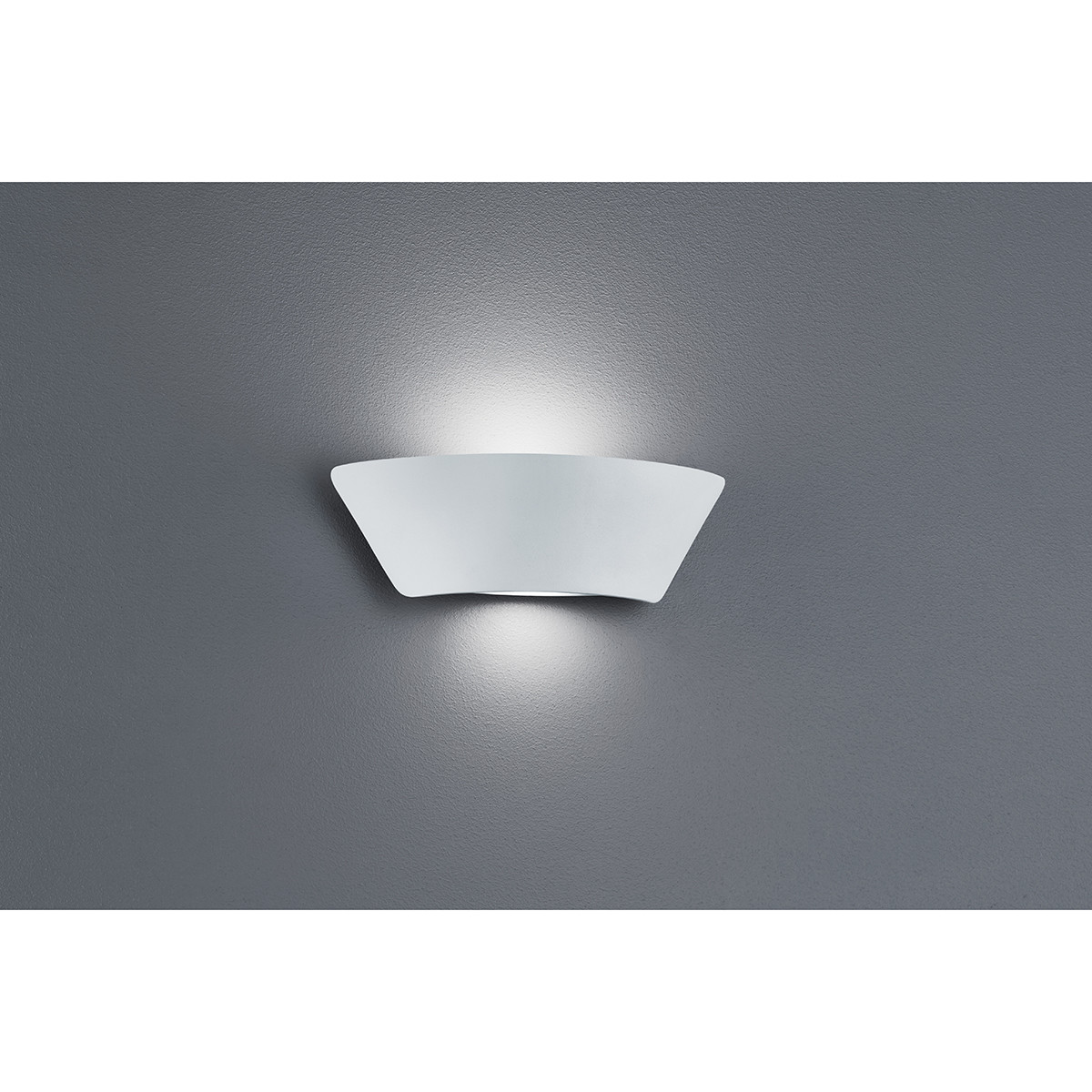 Éclairage de Jardin LED - Lampe murale extérieure - Trion Sacamon Up and Down - 7.5W - Blanc Chaud 3000K - Étanche IP54 - Mat Blanc - Aluminium