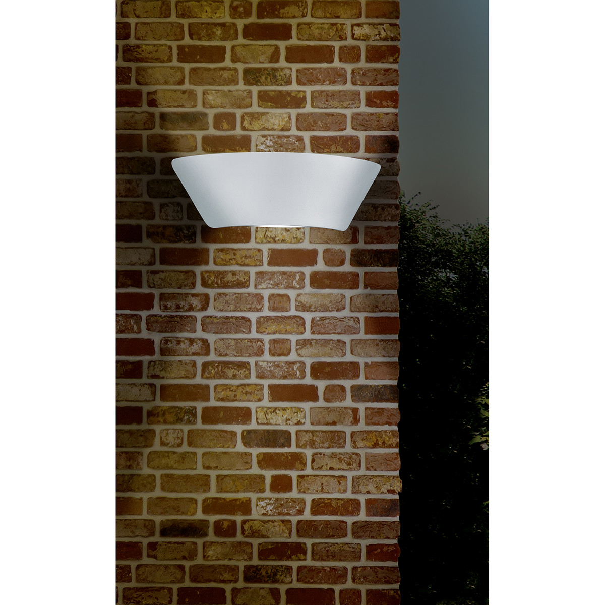 Éclairage de Jardin LED - Lampe murale extérieure - Trion Sacamon Up and Down - 7.5W - Blanc Chaud 3000K - Étanche IP54 - Mat Blanc - Aluminium