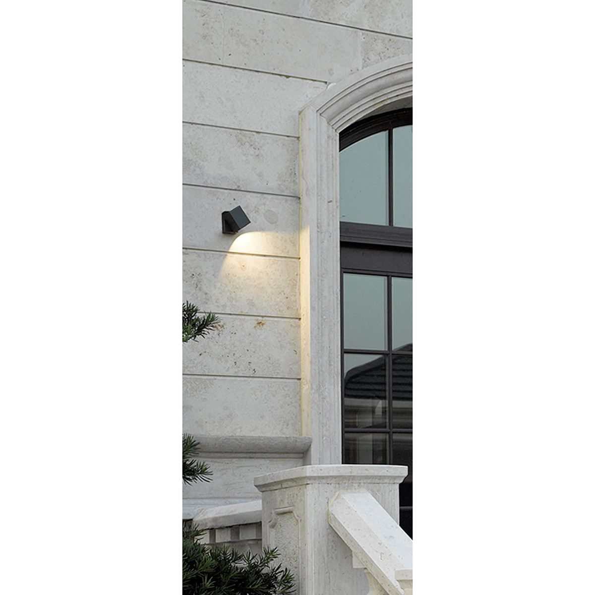 Éclairage de Jardin LED - Lampe murale - Lumière Extérieure - Trion Tibena - 3W - Étanche IP54 - Mat Anthracite - Aluminium