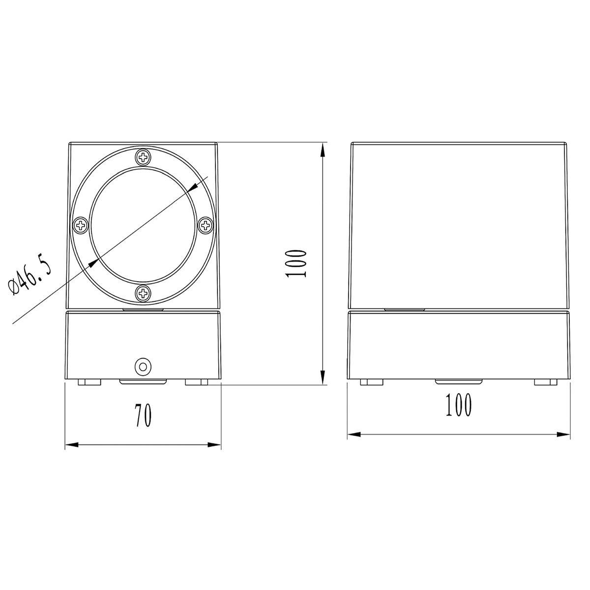 Éclairage de Jardin LED - Lampe murale - Lumière Extérieure - Trion Tibena - 3W - Étanche IP54 - Mat Anthracite - Aluminium