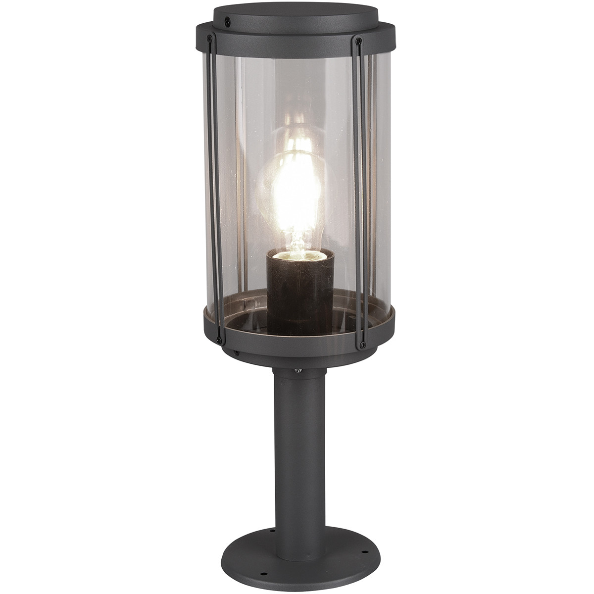 Éclairage de Jardin LED - Debout - Lumière Extérieure - Trion Taniron - Douille E27 - Étanche aux Éclaboussures IP44 - Mat Anthracite - Aluminium