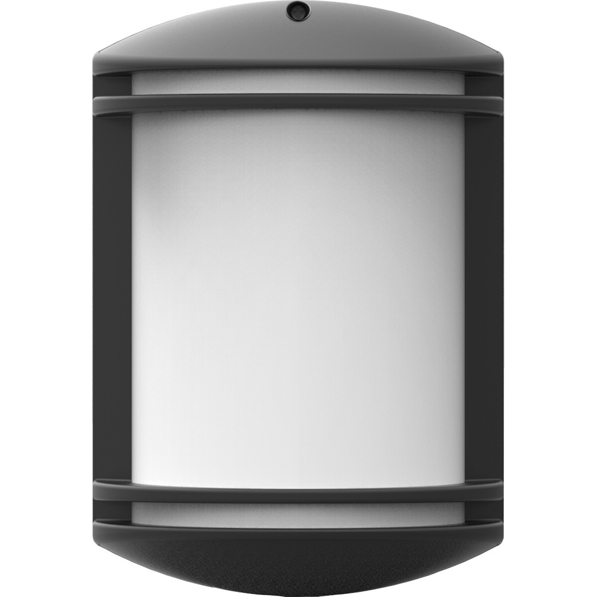 Éclairage de Jardin LED - Lampe murale - Achina 4 - Détecteur de Mouvement - Plastique Mat Noir - Douille E27 - Ovale