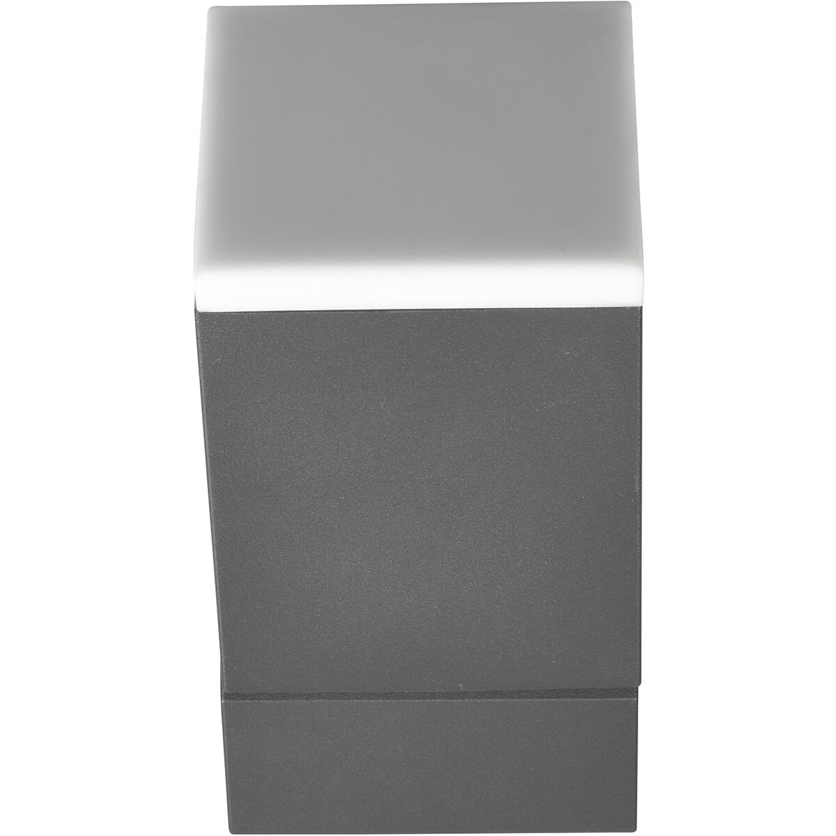 Éclairage de Jardin LED - Lampe murale extérieure - Trion Avirma - 7W - Blanc Chaud 3000K - 1-lumière - Rectangle - Mat Anthracite - Aluminium