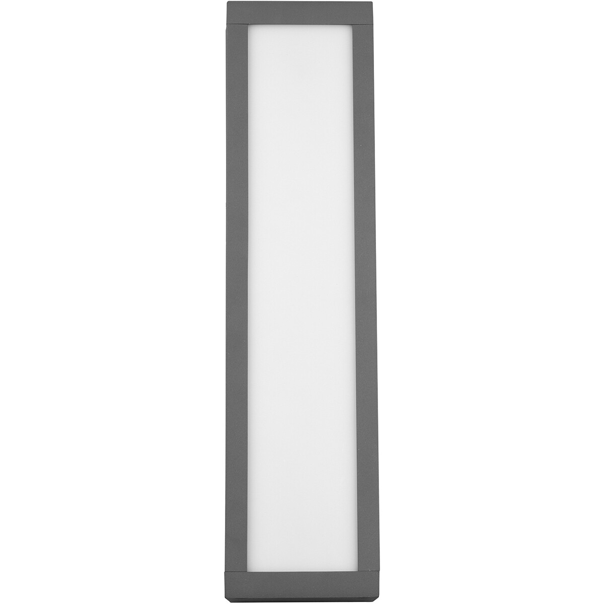 Éclairage de Jardin LED - Lampe murale extérieure - Trion Ficco - 10W - Blanc Chaud 3000K - Rectangle - Mat Anthracite - Aluminium