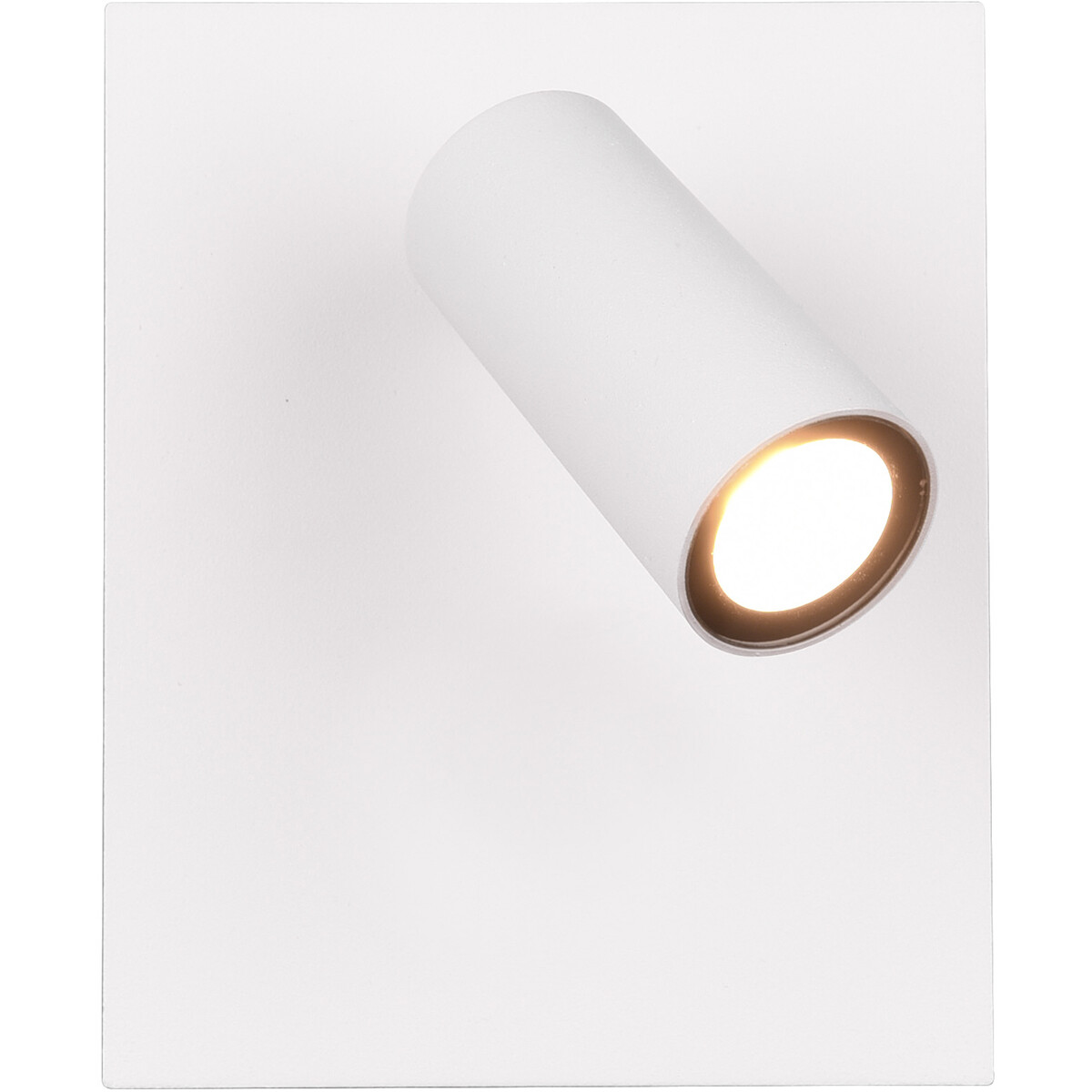 Éclairage de Jardin LED - Lampe murale extérieure - Trion Sonei - 3W - Blanc Chaud 3000K - 1-lumière - Carré - Mat Blanc - Aluminium