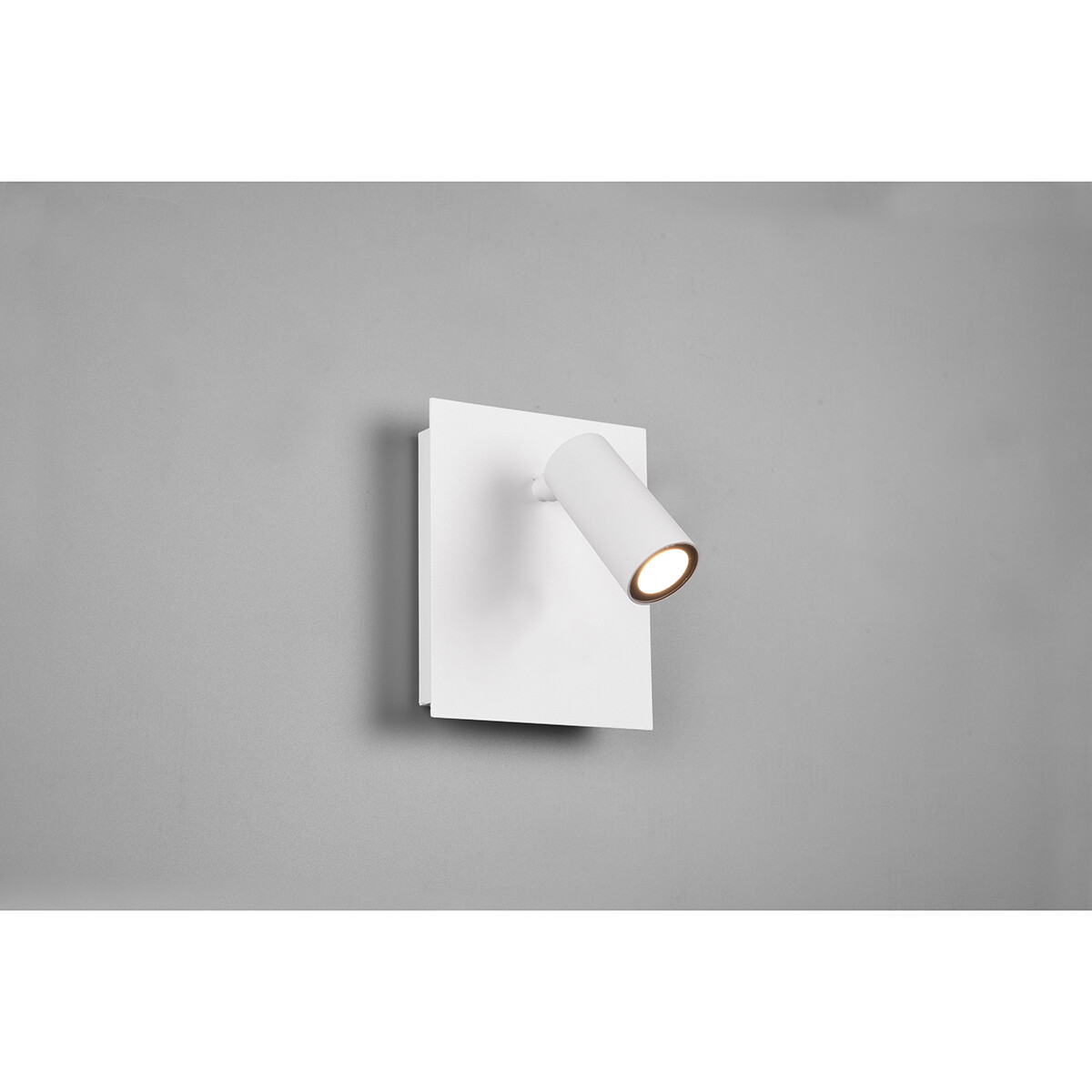 Éclairage de Jardin LED - Lampe murale extérieure - Trion Sonei - 3W - Blanc Chaud 3000K - 1-lumière - Carré - Mat Blanc - Aluminium