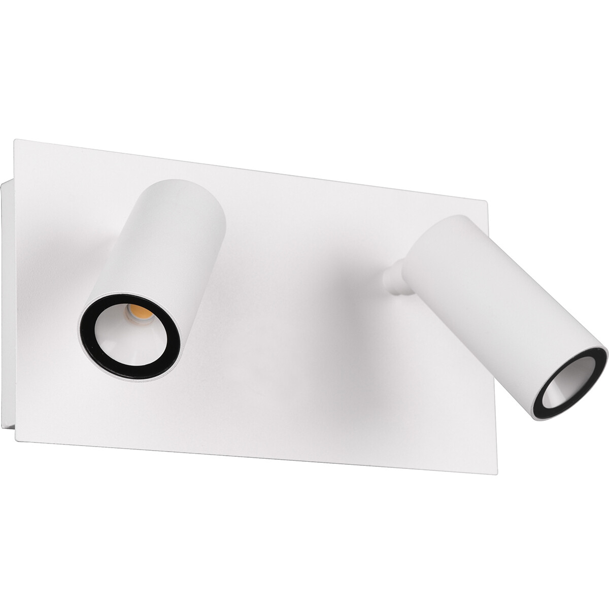 Éclairage de Jardin LED - Lampe murale extérieure - Trion Sonei - 6W - Blanc Chaud 3000K - 2-lumières - Rectangle - Mat Blanc - Aluminium