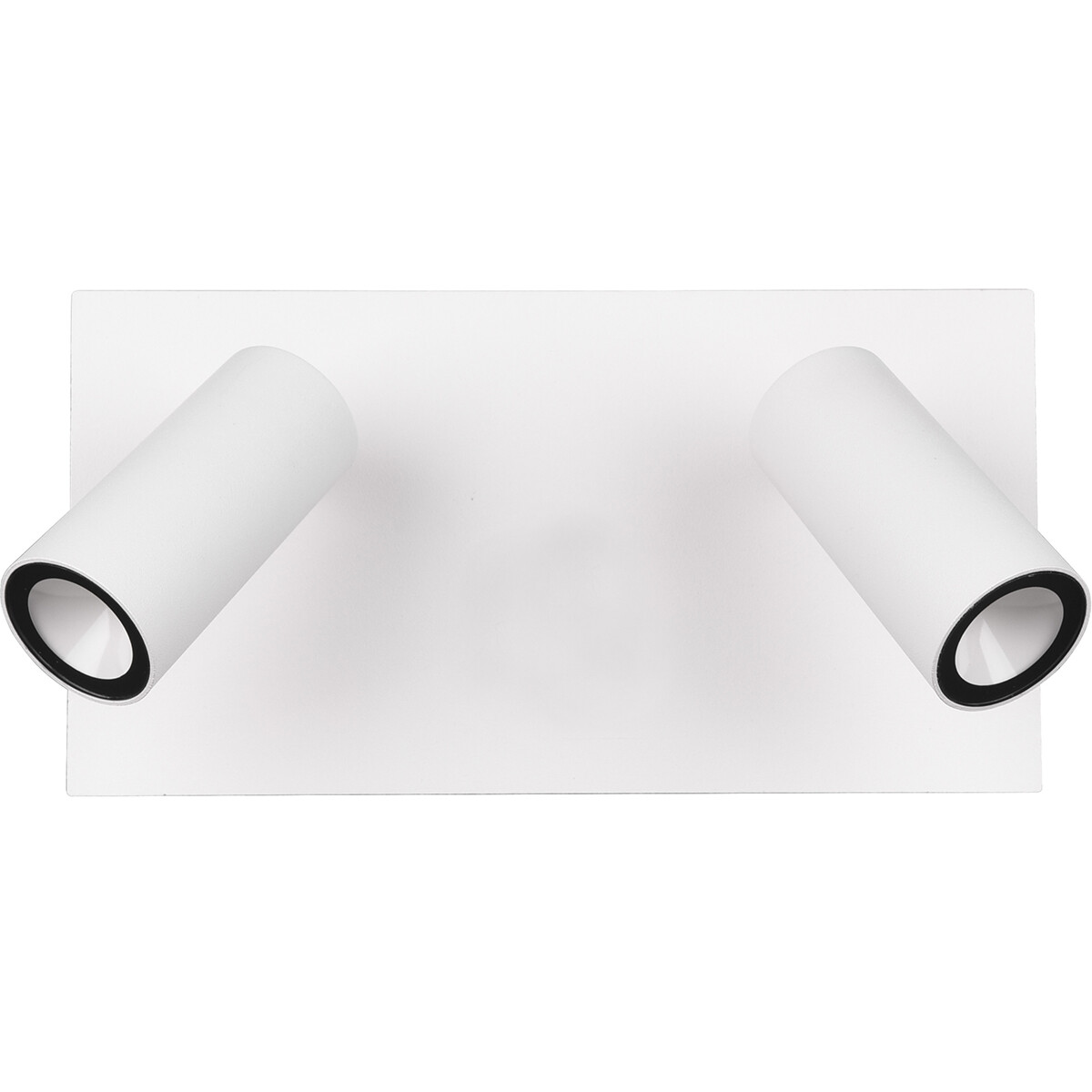 Éclairage de Jardin LED - Lampe murale extérieure - Trion Sonei - 6W - Blanc Chaud 3000K - 2-lumières - Rectangle - Mat Blanc - Aluminium