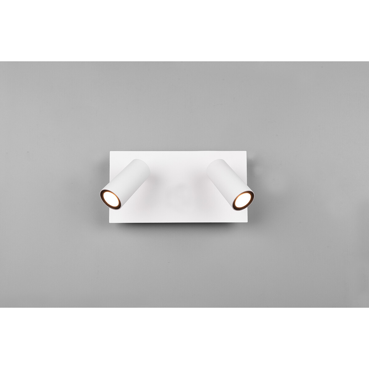 Éclairage de Jardin LED - Lampe murale extérieure - Trion Sonei - 6W - Blanc Chaud 3000K - 2-lumières - Rectangle - Mat Blanc - Aluminium