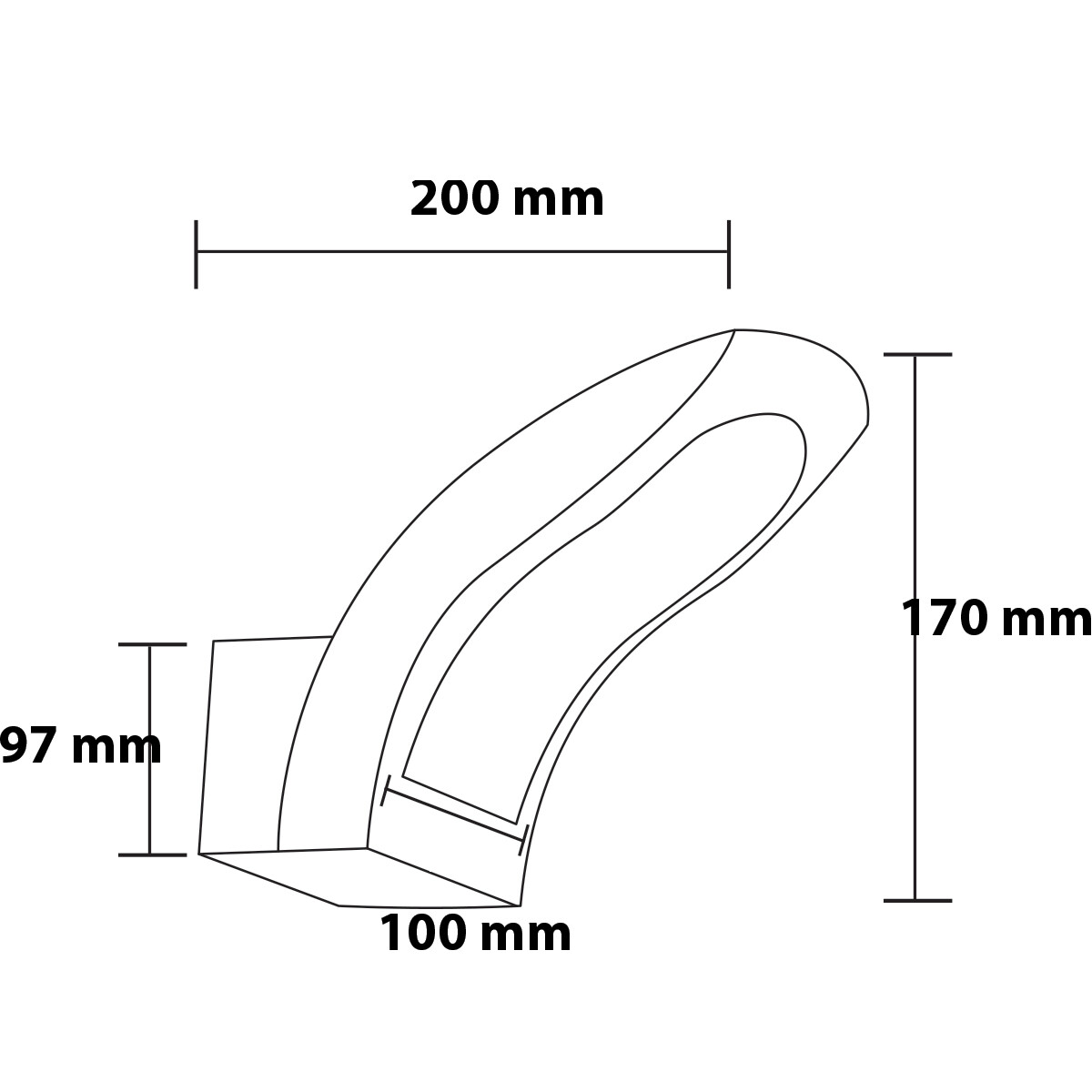 Éclairage de Jardin LED - Lampe murale - Supry - 15W - Blanc Neutre 4200K - Mat Noir - Aluminium