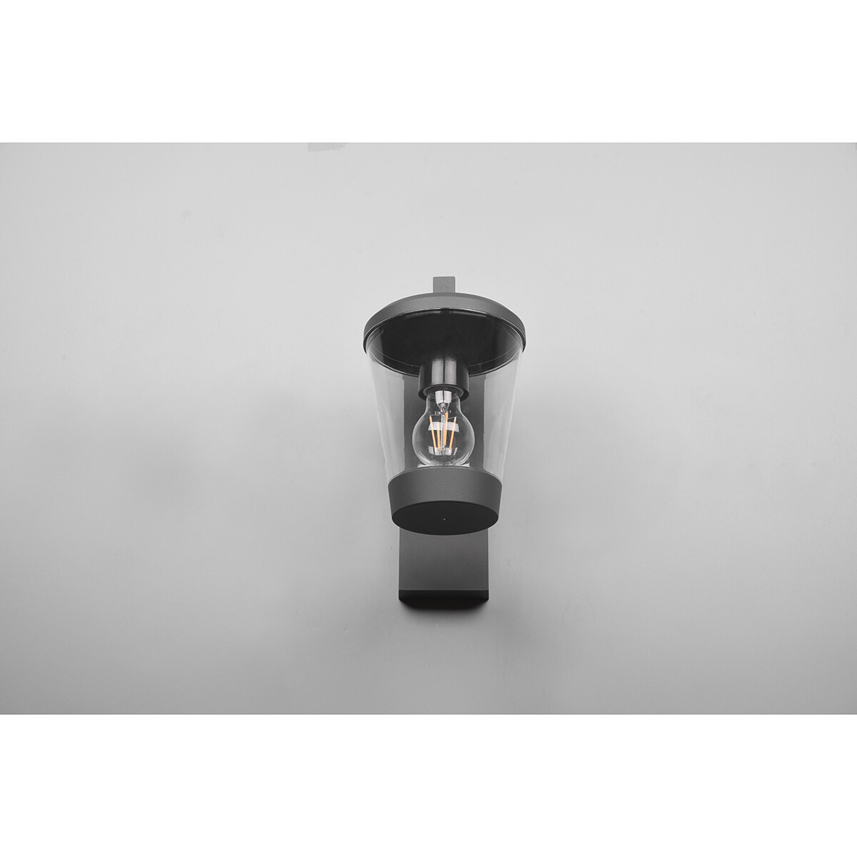 Éclairage de Jardin LED - Lampe murale - Trion Civonu - Douille E27 - Rond - Étanche aux Éclaboussures IP44 - Mat Anthracite - Aluminium