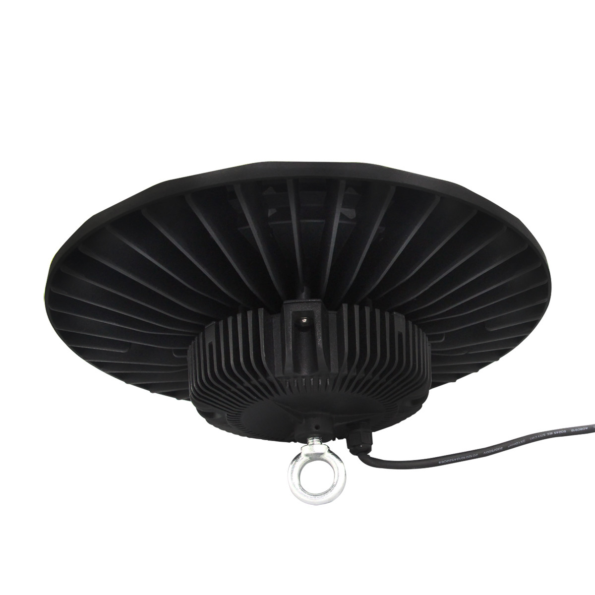 LED UFO High Bay 100W - Aigi - Driver MEAN WELL - Éclairage d'Entrepôt - Étanche IP65 - Blanc Froid 5700K - Aluminium