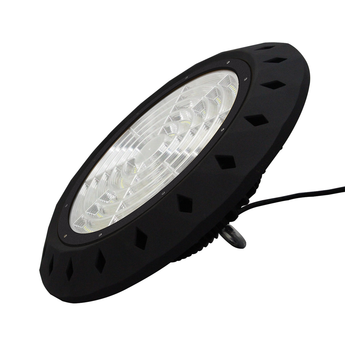 LED UFO High Bay 100W - Aigi - Driver MEAN WELL - Éclairage d'Entrepôt - Étanche IP65 - Blanc Froid 5700K - Aluminium