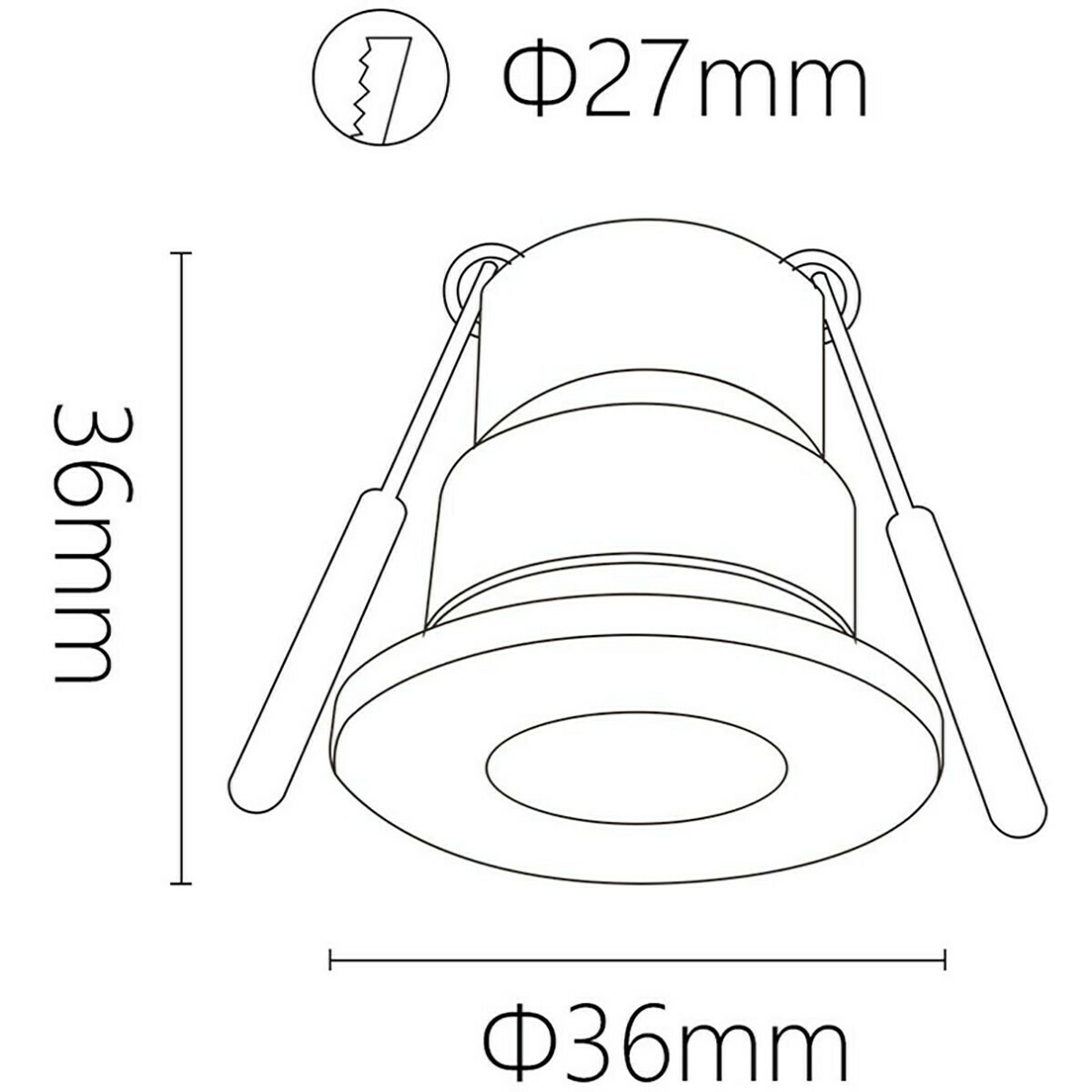 Spot de Véranda LED - 3W - Blanc Neutre 4000K - Dimmable - Étanche IP65 - Encastré - Rond - Mat Argent - Aluminium - 12V