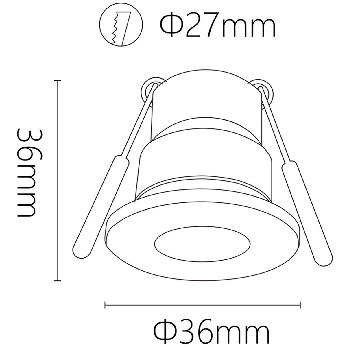 Spot de Véranda LED Ensemble Complet - 6 Pièces - 3W - Blanc Neutre 4000K - Dimmable - Étanche IP65 - Encastré - Rond - Mat Blanc - Aluminium - 12V