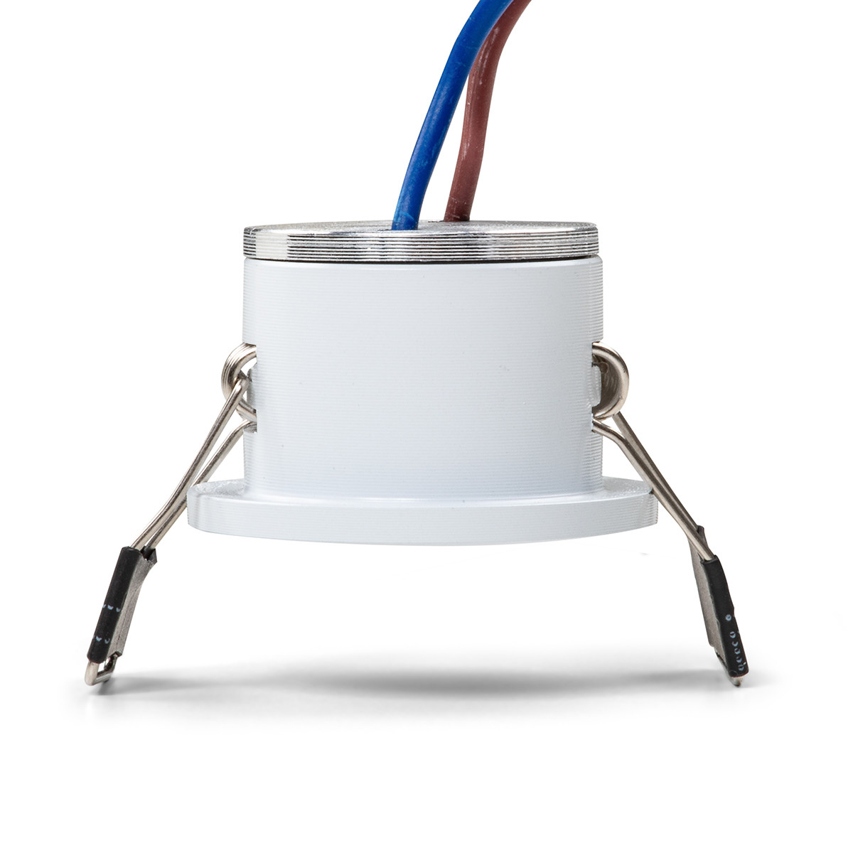 Éclairage de Spot de Véranda LED - 1W - Blanc Neutre 4000K - Encastré - Dimmable - Rond - Mat Blanc - Aluminium - Ø31mm