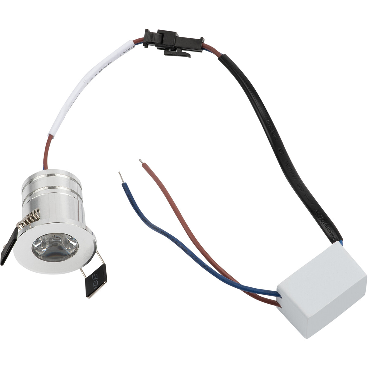 Éclairage de Spot de Véranda LED - 3W - Blanc Neutre 4000K - Encastré - Dimmable - Rond - Mat Argent - Aluminium - Ø31mm