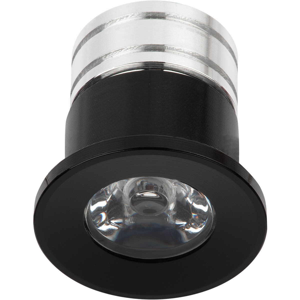 Éclairage de Spot de Véranda LED - 3W - Blanc Neutre 4000K - Encastré - Dimmable - Rond - Mat Noir - Aluminium - Ø31mm