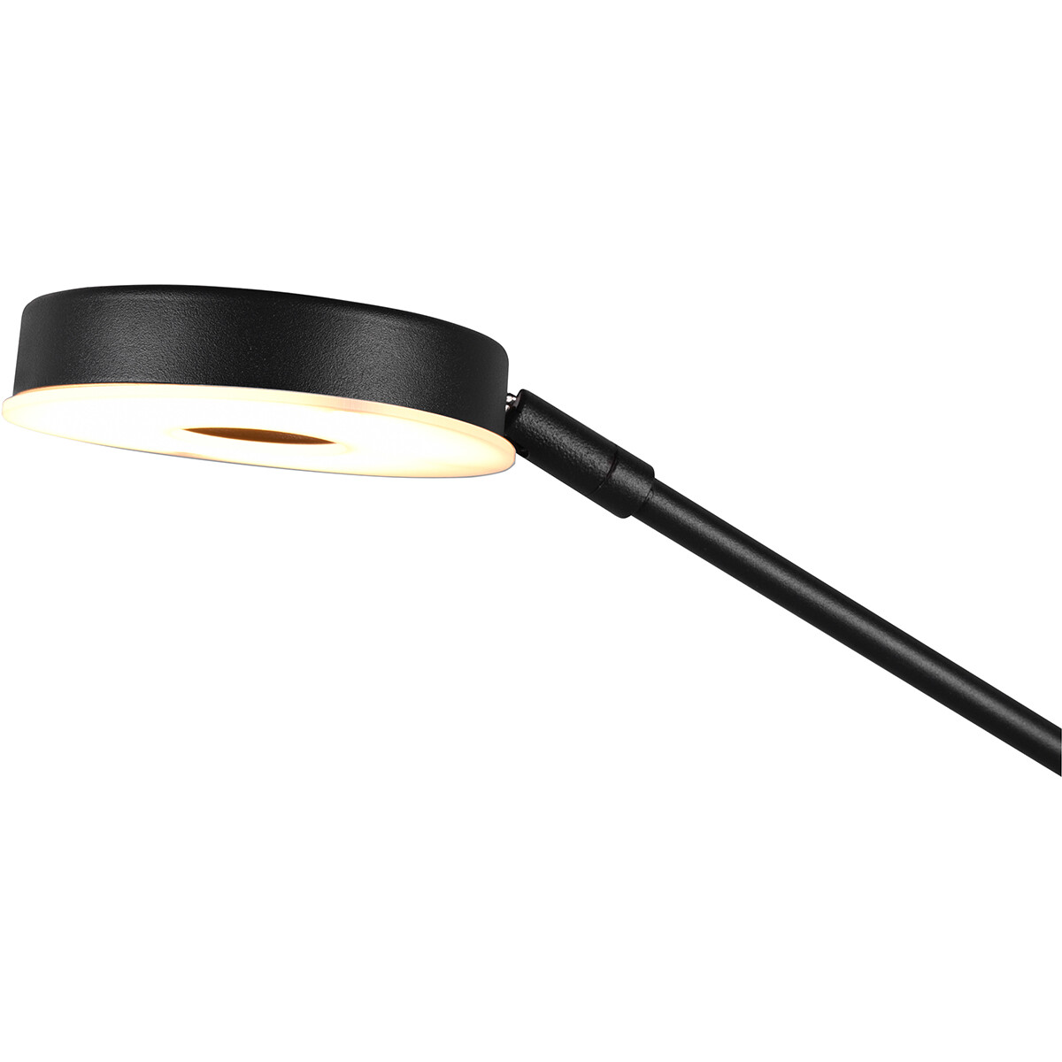 Lampadaire LED - Trion Barry - 38W - Couleur de lumière ajustable - Dimmable - Rond - Mat Noir - Aluminium