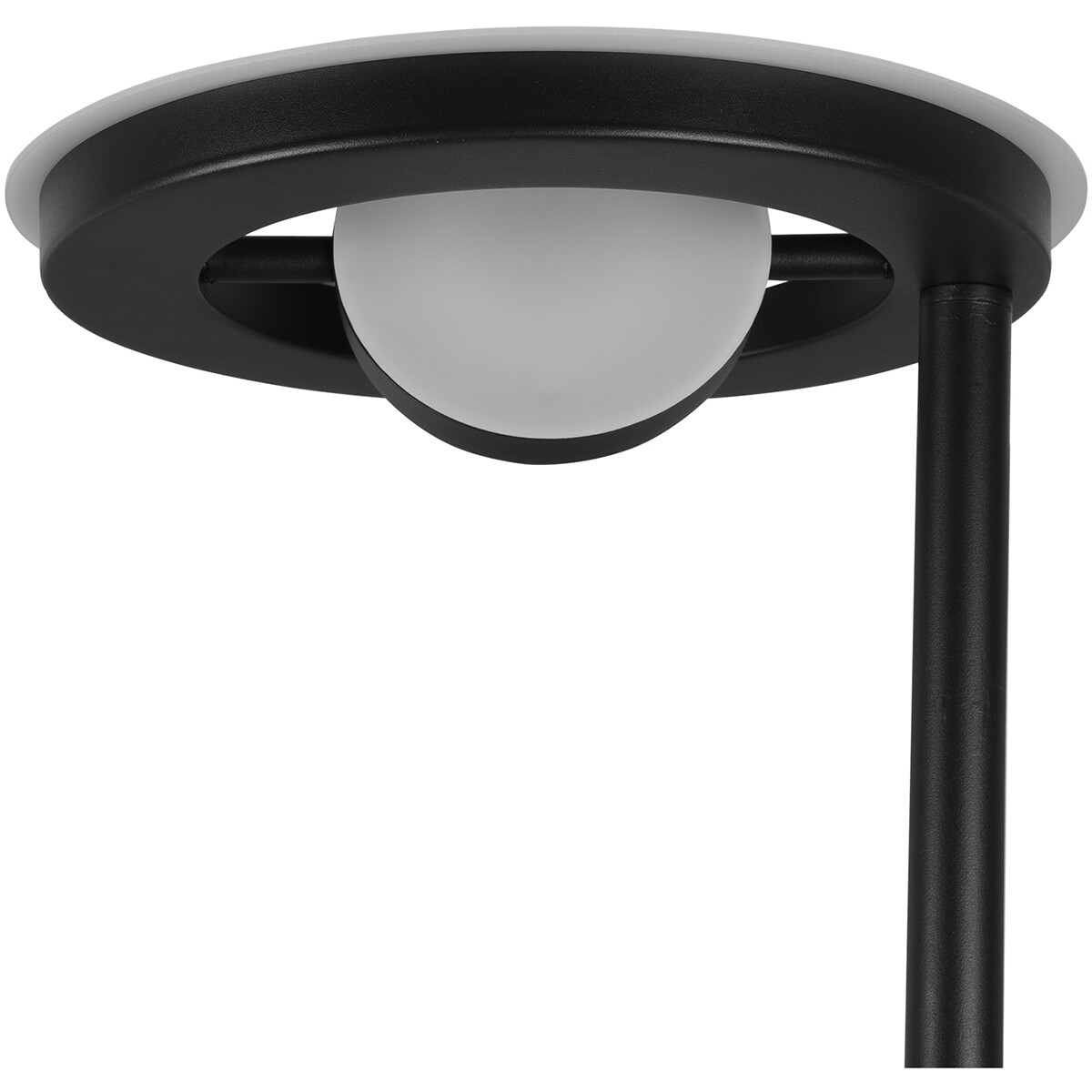 Lampadaire LED - Trion Barry - 38W - Couleur de lumière ajustable - Dimmable - Rond - Mat Noir - Aluminium