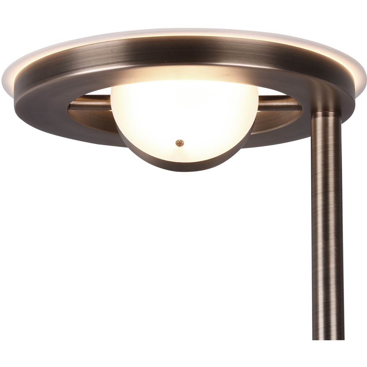 Lampadaire LED - Trion Barry - 38W - Couleur de lumière ajustable - Dimmable - Rond - Bronze Ancien - Aluminium