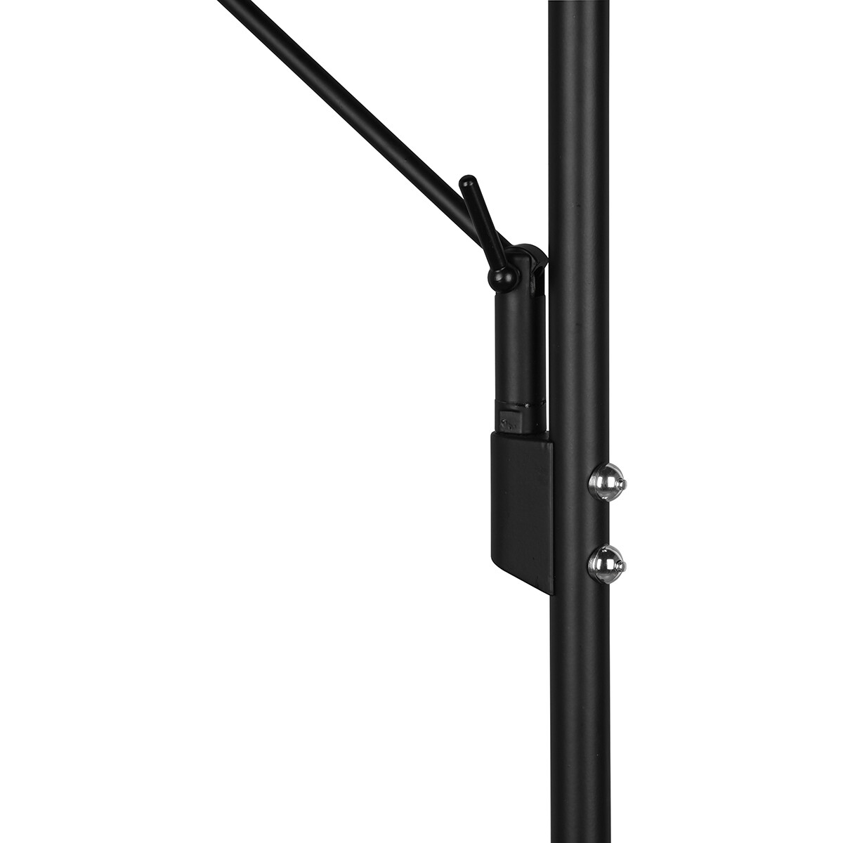 Lampadaire LED - Trion Bravo - 36.5W - Couleur de lumière ajustable - Dimmable - Rond - Mat Noir - Aluminium