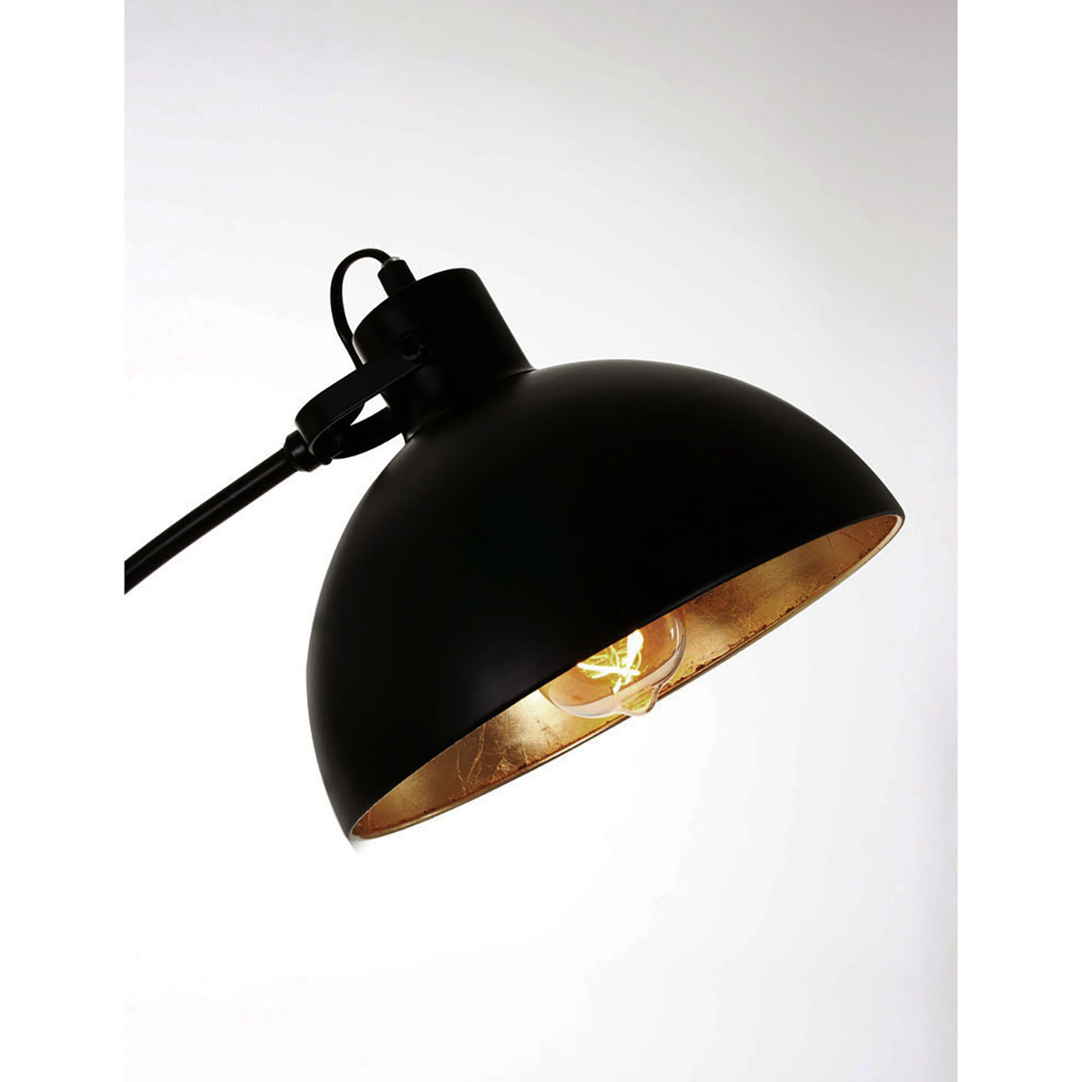 Lampadaire LED - Trion Recine - Douille E27 - 1-lumière - Rond - Mat Noir - Aluminium