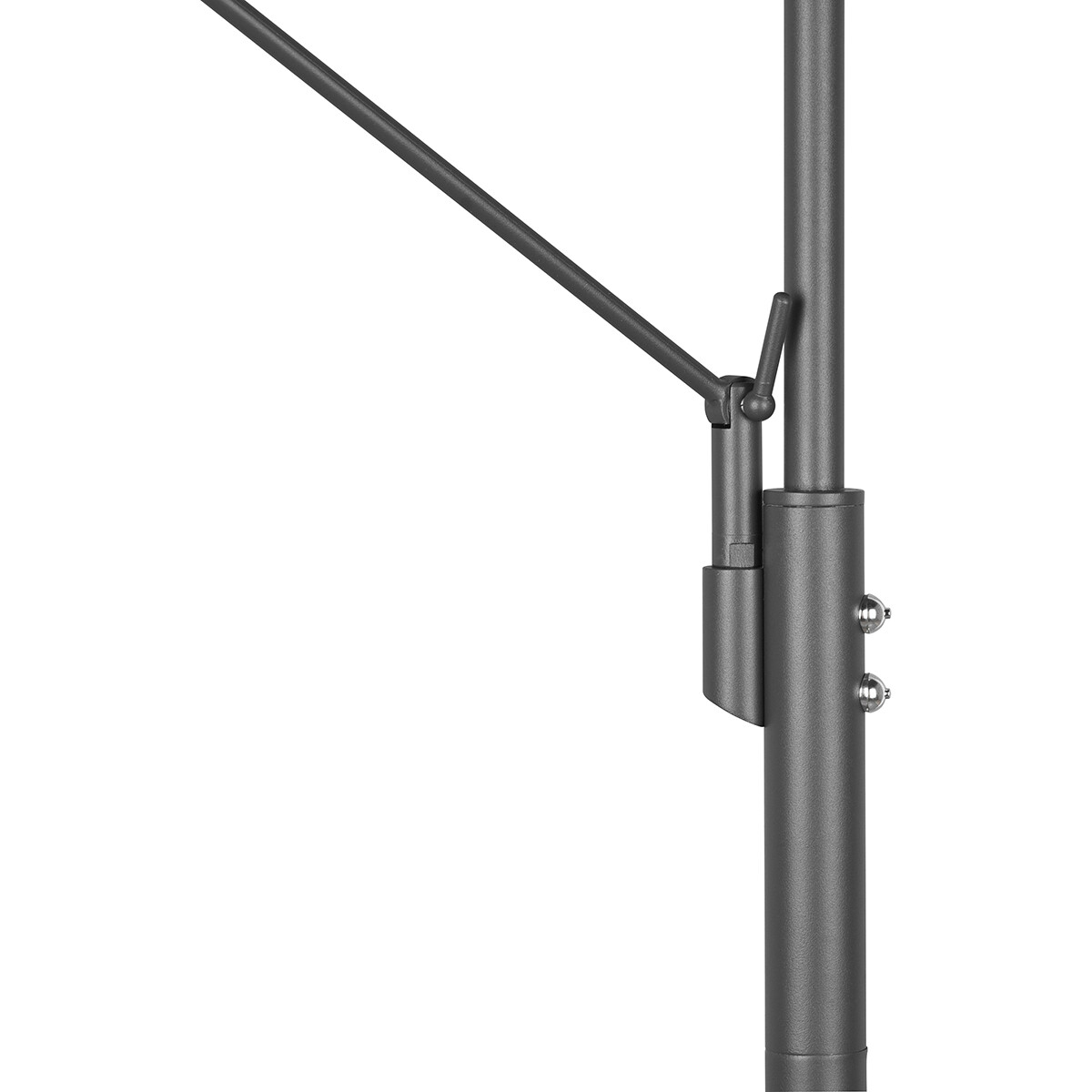 Lampadaire LED - Trion Franco - 41.5W - Couleur de lumière ajustable - Dimmable - Rond - Mat Anthracite - Aluminium