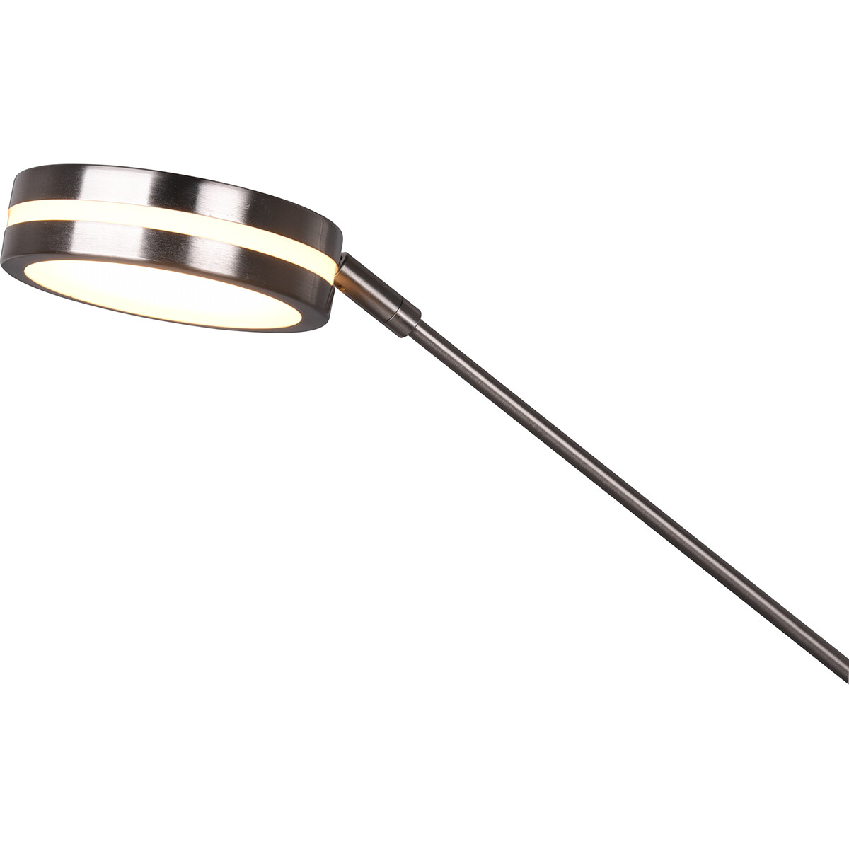 Lampadaire LED - Trion Franco - 41.5W - Couleur de lumière ajustable - Dimmable - Rond - Mat Nickel - Aluminium