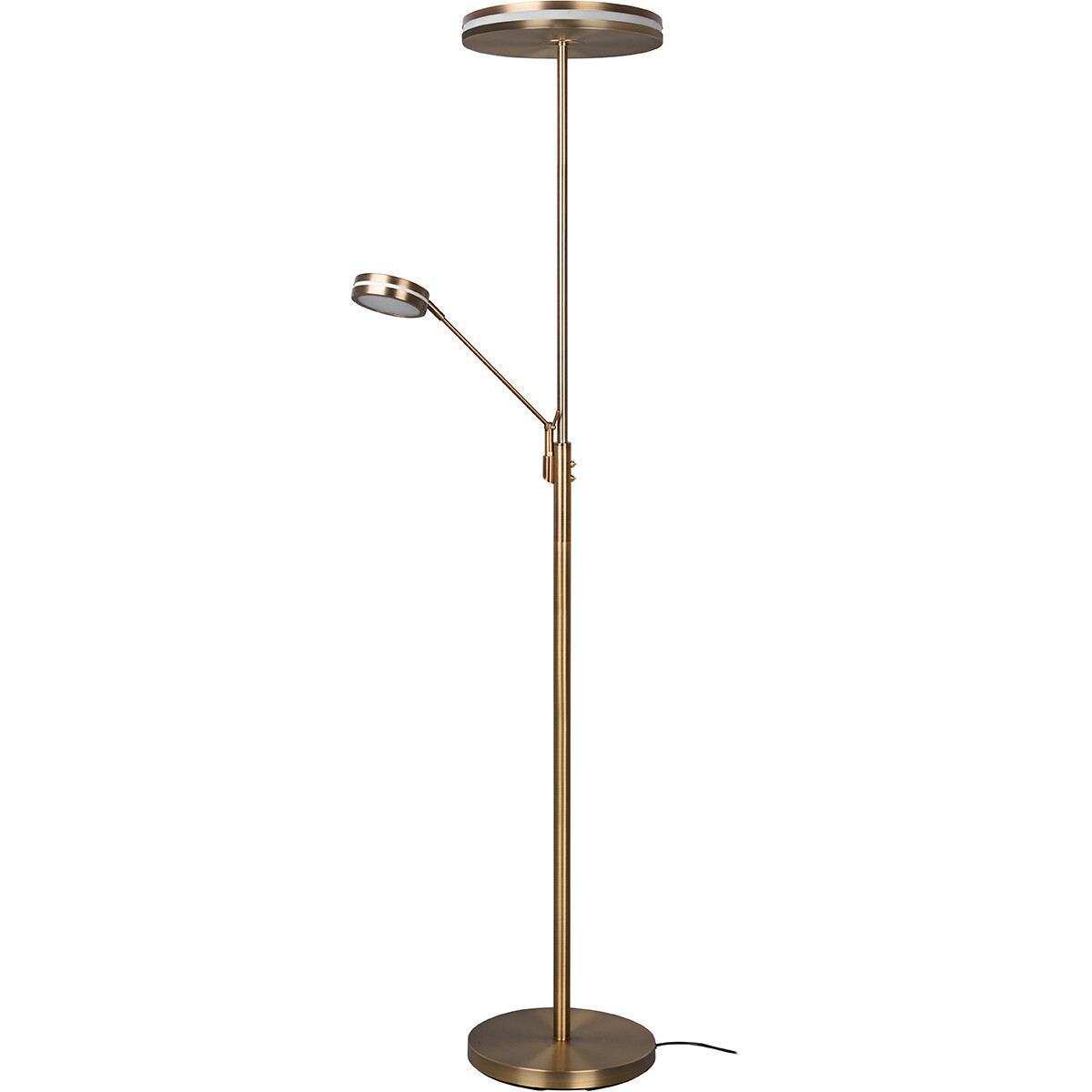 Lampadaire LED - Trion Franco - 41.5W - Couleur de lumière ajustable - Dimmable - Rond - Bronze Ancien - Aluminium