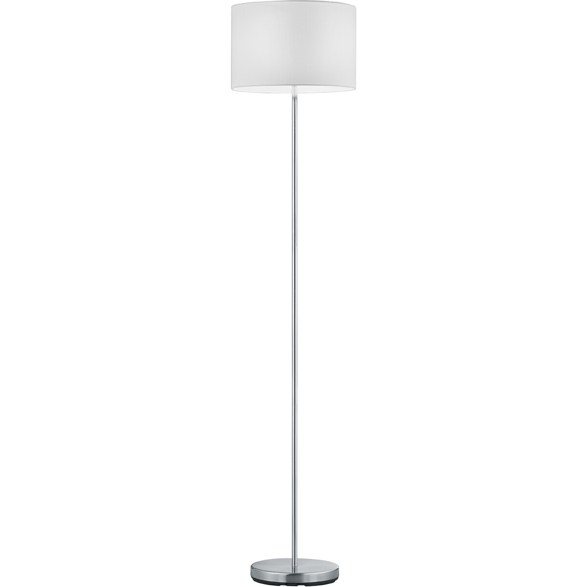 Lampadaire LED - Trion Hotia - Douille E27 - Rond - Mat Blanc - Aluminium