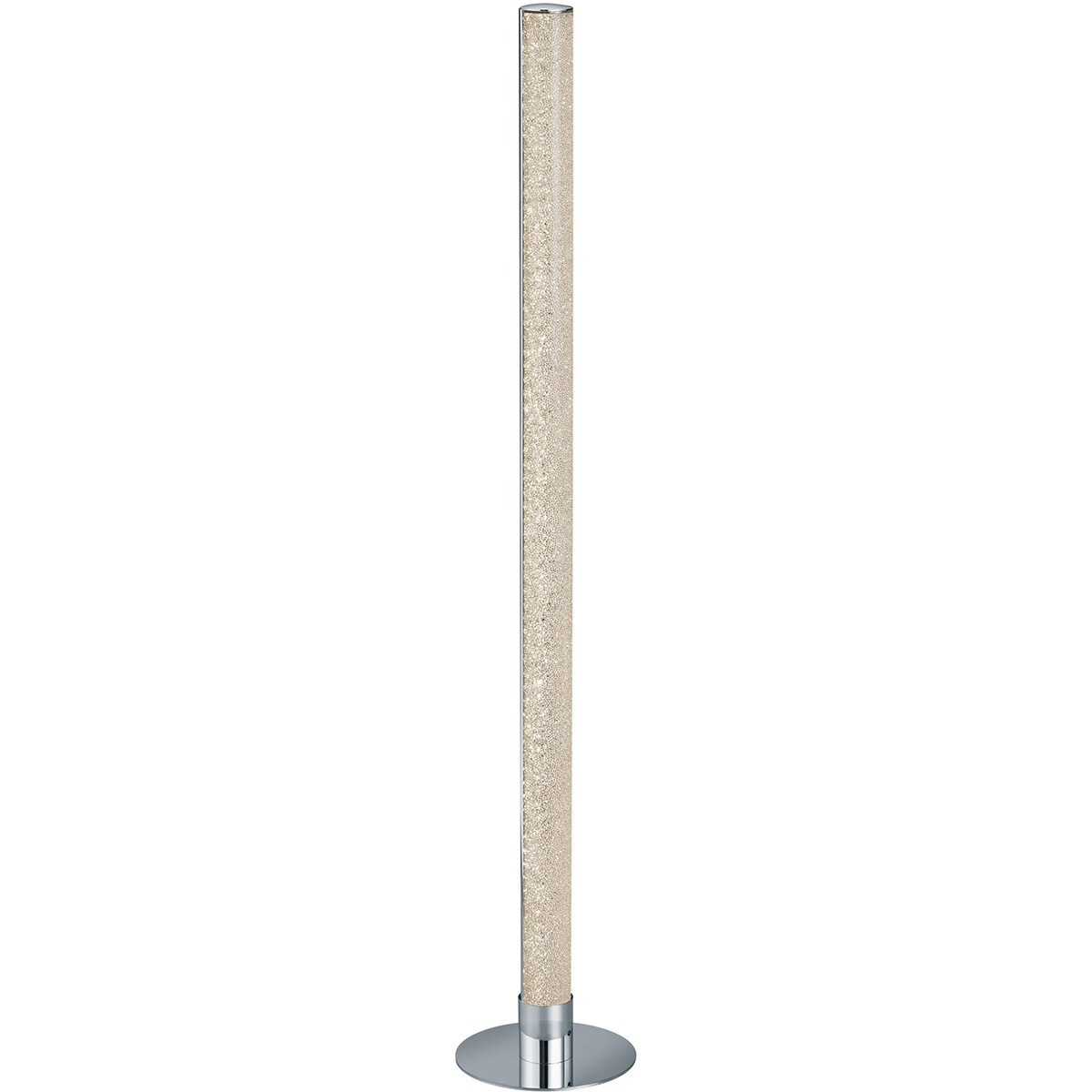 Lampadaire LED - Trion Lagia - 10W - Blanc Chaud 3000K - RGBW - Télécommande - Dimmable - Rond - Mat Chrome - Aluminium