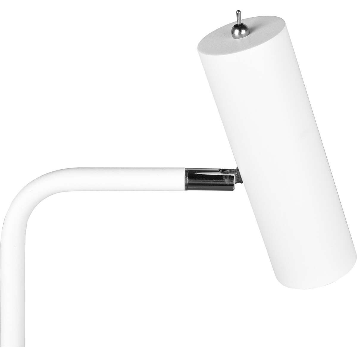 Lampadaire LED - Trion Milona - Douille GU10 - 1-lumière - Rond - Mat Blanc - Aluminium