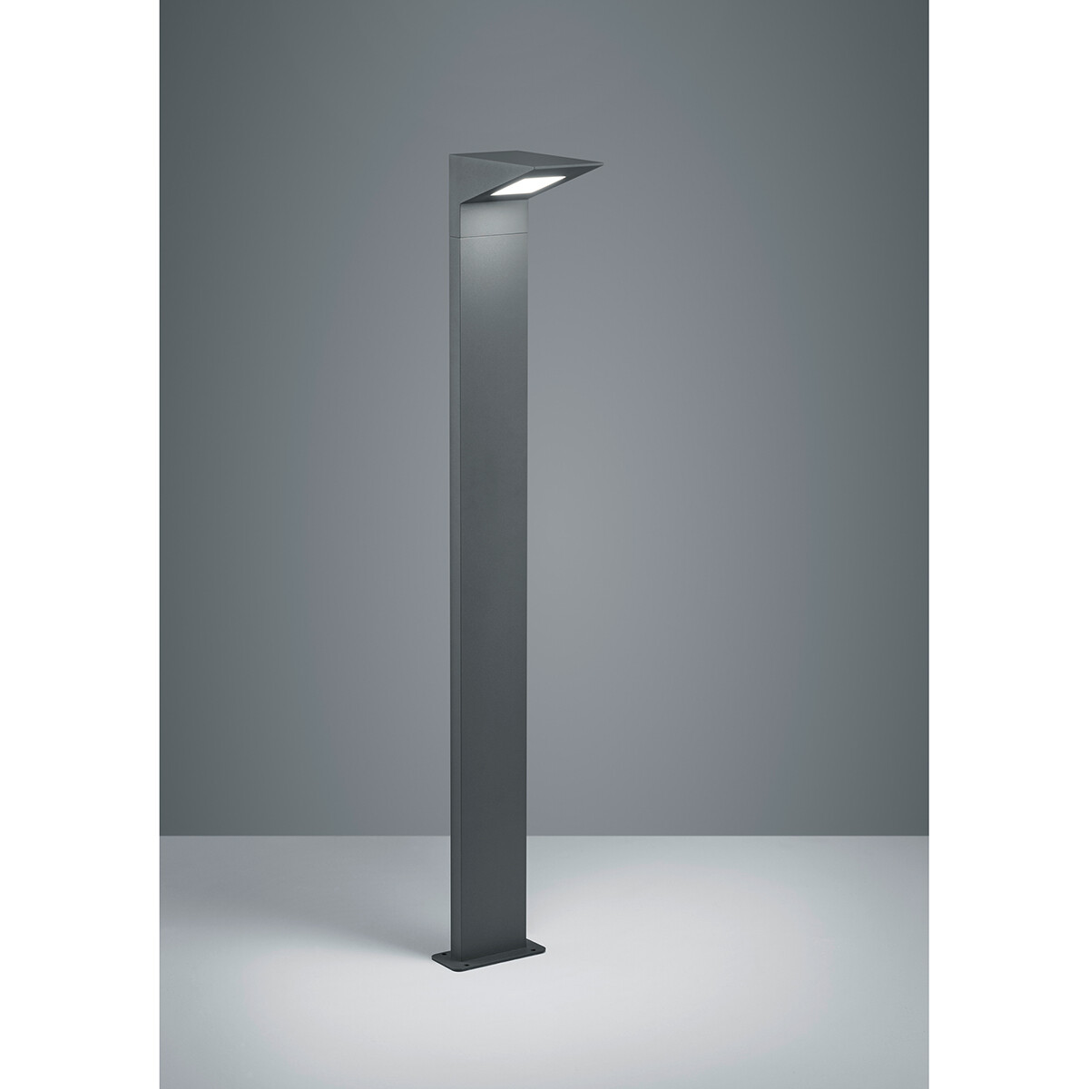 Éclairage de Jardin LED - Lampe de sol - Trion Nilsona XL - 8W - Blanc Chaud 3000K - Rectangle - Mat Anthracite - Aluminium