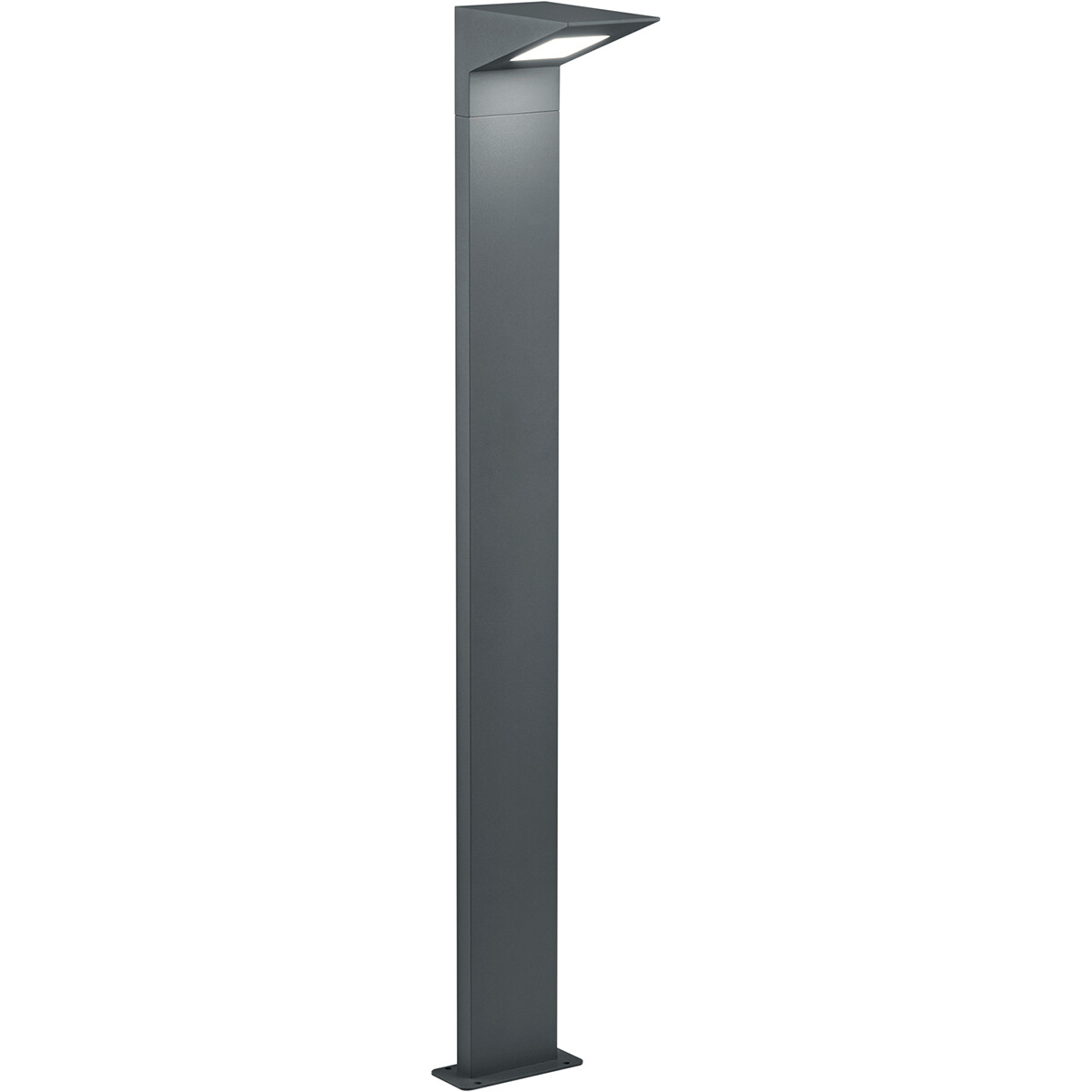 Éclairage de Jardin LED - Lampe de sol - Trion Nilsona XL - 8W - Blanc Chaud 3000K - Rectangle - Mat Anthracite - Aluminium