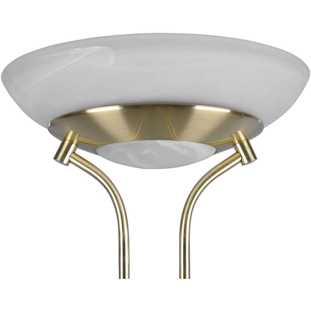 Lampadaire LED - Trion Orsan - 31W - Blanc Chaud 3000K - Dimmable - Rond - Mat Or - Aluminium